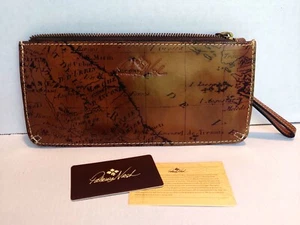 New Patricia Nash St. Corce Wristlet Rust Riot Big Map Print - Picture 1 of 4