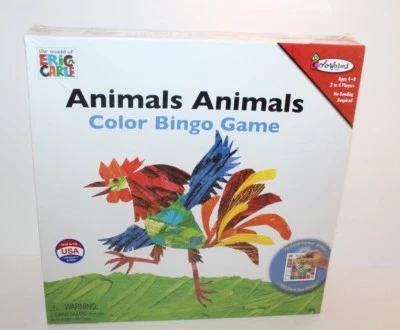 Animals Animals Color Bingo Game Board Game Brand New The World Of Eric Carle - Image 1 of 2