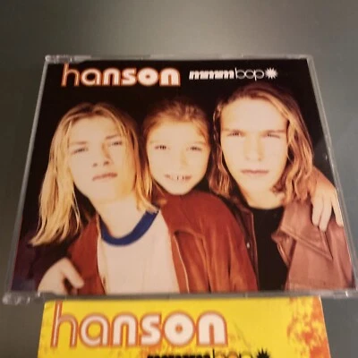 Hanson MMMbop Cassette Tape & UK IMPORT CD Single 1997 - Image 1 of 4