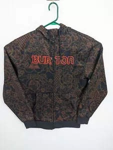 Burton Men's Black Spellout Full Zip Embroidered Hoodie Sweatshirt, Small, GREAT - Picture 1 of 7