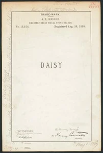 Photo: A. I. Griggs for Daisy brand Embossed Sheet Metal Stove Boards - Picture 1 of 1