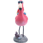  Flamingo Decorations Garden Gnome Doll Figurine Back Desktop