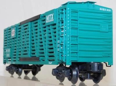 K-Line K763-1751 New York Central Stock Car NYC NISX 3121 1/48 O Scale Jade gree - Image 1 of 4