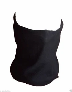 BLACK Mask Seamless Tube Neck Warmer Gaiter Scarf Face Bandana Ski Biker - Picture 1 of 3