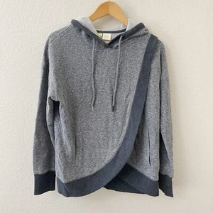Halcyon Crossover Sweatshirt Womens Size Medium Gray Hood Pullover - Imagen 1 de 5