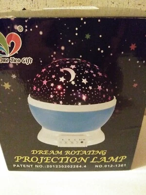 Lámpara de proyección giratoria Star Master-Dream que cambia de color-azul-decoración de habitación. Foto 1 de 4