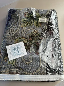 Simply Home Tapestry Woven Throw Blanket Grapes & Leaves Winery VTG 50X70 NEW GS - Picture 1 of 13