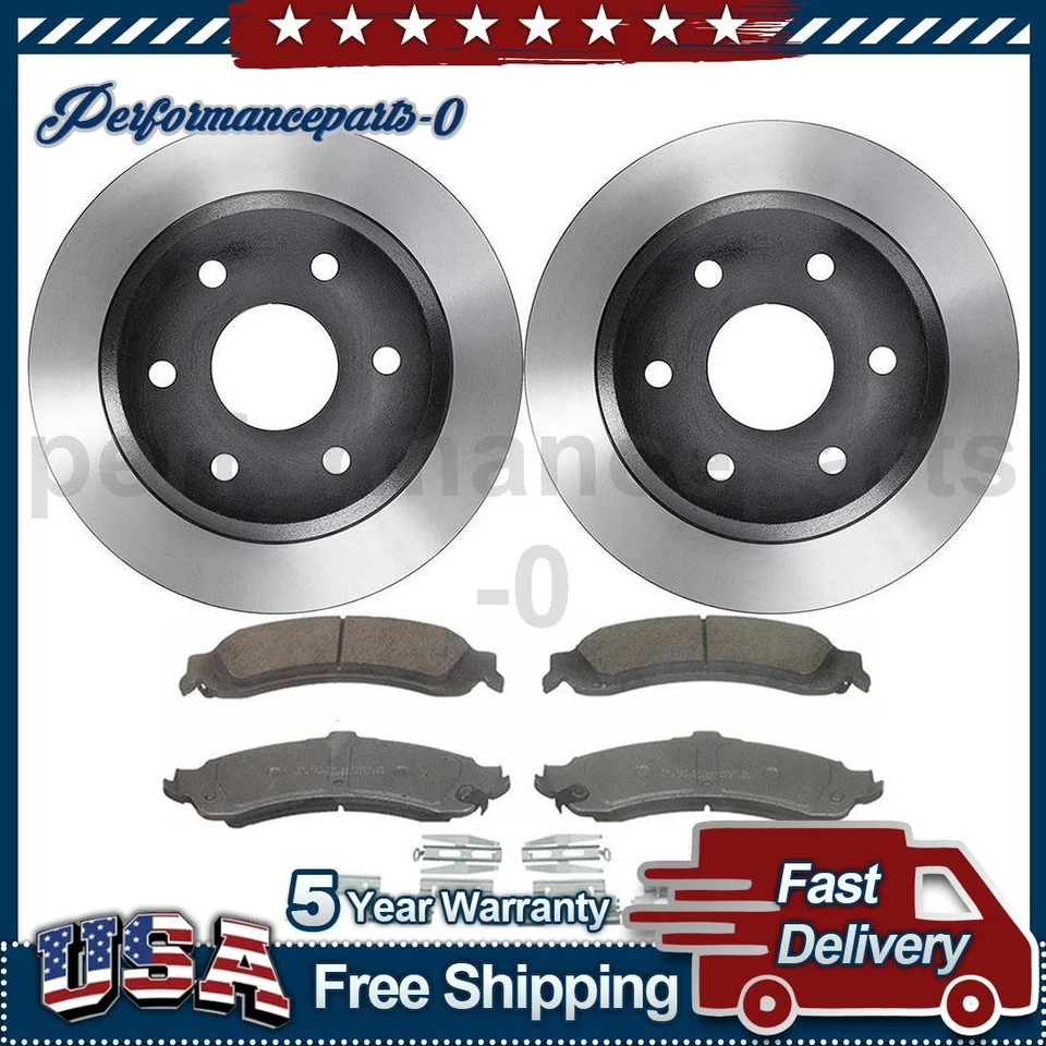 Rear Disc Brake Pad Set Disc Brake Rotor for Chevrolet Suburban 1500 2000-2003 - Image 1 of 4