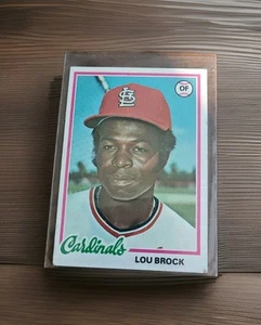baseball cards 1978 Topps Lou Brock St Louis Cardinals OF HOF #170 Vtg - Picture 1 of 2