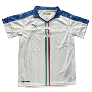 NWOT Puma Licensed Italy Italia Tradizione Soccer Jersey White XL Youth Boys - Picture 1 of 9