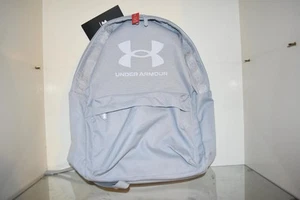 Under Armour UA Loudon Backpack Mod Gray/White 1364186 011 School Bag NWT - Picture 1 of 4