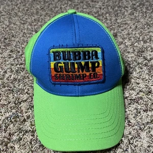 Forest Gump Bubba Gump Shrimp Co Adjustable Hat Cap Green Blue Rainbow Logo - Picture 1 of 6