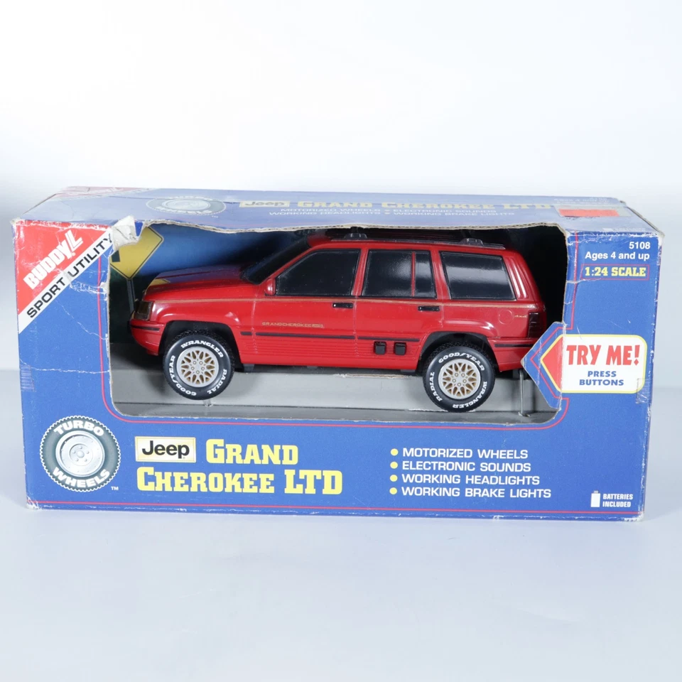Jeep Grand Cherokee LTD 1996 1:24 batería luces de sonido ruedas #5108 leer Foto 1 de 4
