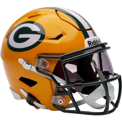 Capacete de futebol americano Green Bay Packers Riddell SpeedFlex tamanho médio MIDI - Imagem 1 de 4