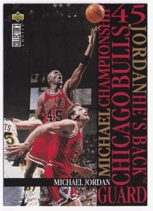 1995-96 Collector's Choice #M1 Michael Jordan Chicago Bulls Jordan He's Back - Bild 1 von 2