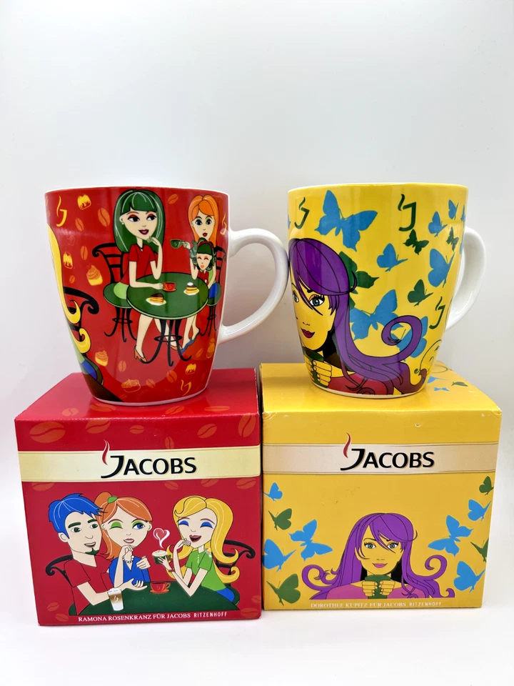 Jacobs Krönung Ritzenhoff Kaffeebecher Tasse 12. und 13. Edition NEU OVP AUSWAHL - Bild 1 von 3