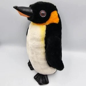 SeaWorld Penguin Plush 11” Stuffed Animal Toy – Black White Yellow Emperor Style - Picture 1 of 13