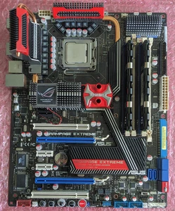 lot asus rampage extreme x48 : Intel q9500 + RAM + refroidisseur d'eau - Photo 1/5