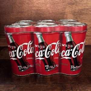Vintage 1998 Coca Cola 6 Stück Sammler Blechdose gebraucht - Bild 1 von 6