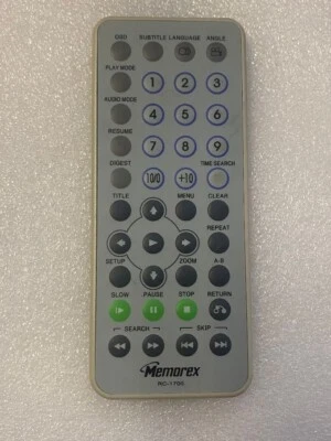 Memorex MODEL RC-1700 Remote Control -TESTED WORKING NEW OLD STOCK- - Image 1 of 3