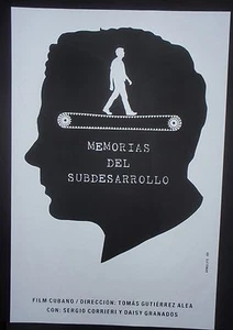 MEMORIES OF UNDERDEVELOPMENT / Cuban Silkscreen Movie Tribute Poster / CUBA ART - Picture 1 of 6