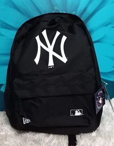 New Era MLB New York Yankees Stadium Backpack in Black/White, One Size - Picture 1 of 7