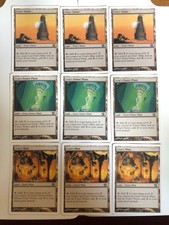 Urza’s Mine x3, Urza’s Tower x3, Urza’s Power Plant x3 MTG 8th Edition LP/MP