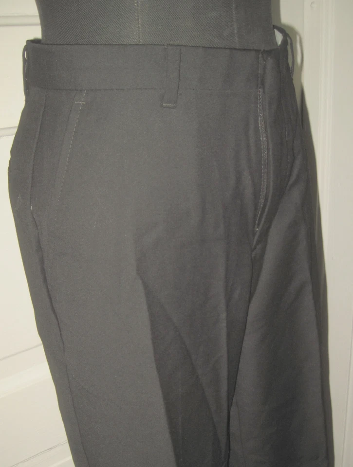 CHAPS Boy's Black Flat Front WOOL Blend Dress Pants Slacks Trouser 14 - Image 1 of 4
