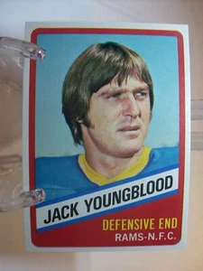 Tarjeta de fútbol americano 1976 Topps Wonder Bread #14 Jack Youngblood (10778) - Imagen 1 de 2