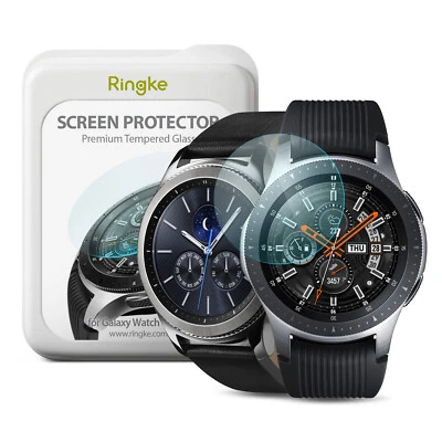 [4 Pack] Ringke ID Tempered Glass Screen Protector | Galaxy Watch 42mm / 46mm - Image 1 of 2