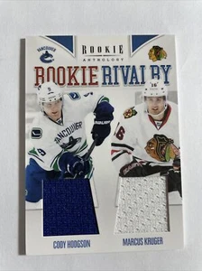 Rookie Anthology Dual Jerseys Cody Hodgson Canucks Marcus Kruger Blackhawks - Picture 1 of 2