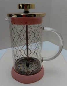 Pinky Up Riley Mini Glass Press Pot Tea and Coffee Maker Loose Leaf Tea Acces... - Picture 1 of 8