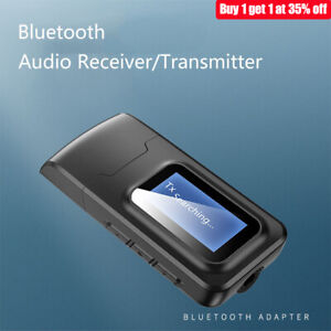 Kabelloser Bluetooth Sender & Empfänger AUX Adapter für Lautsprecher PC TV Laptop Auto