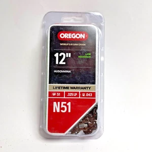 Cadena de motosierra Oregon N51 de 12". Se adapta a Husqvarna 540i XP y T540i XP - Imagen 1 de 4