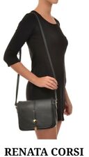 Renata Corsi Leather Handbag Shoulder Strap Grey