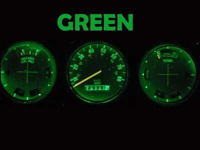 Cuadro de indicadores LED bombillas de tablero verde para Ford 77 79 Ranchero Tbird LTD II  Foto 1 de 3