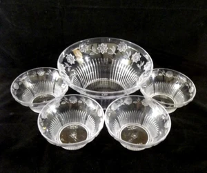 Vintage Regaline Baroness 3 Quart Serving Bowl #1702 & 4 Individual Bowls #1700 - Bild 1 von 15