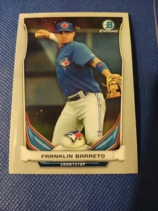 2014 FRANKLIN BARETO BOWMAN CHROM BASEBALL ROOKIE KARTE RC #CTP-78 BLAU JAYS - Bild 1 von 3