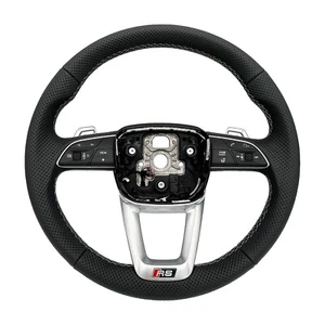Original Audi RS4 RS5 Multifunktionssportlenkrad Leder gelocht Schaltwippe NEU - Bild 1 von 7