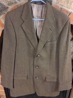 Blazer Monsieur De Givenchy marrón a cuadros 3 botones  Foto 1 de 4
