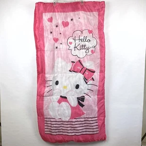 2011 Sanrio Hello Kitty 55 x 28 Schlafsack Party rosa mit Rucksacketui - Bild 1 von 15