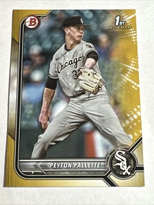 PEYTON PALETTE 2022 Bowman Draft 1st Gold Paper Rookie RC 23/50 White Sox SP SSP