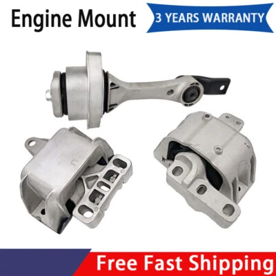 3pcs Engine Mount For Volkswagen 1998-05 Beetle 1999-06 Golf 1999-05 Jetta 2.0L  - Image 1 of 4