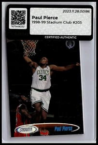 1998-99 Topps Stadium Club - #203 Paul Pierce (RC) Rookie Celtics MBA Certified - Bild 1 von 2