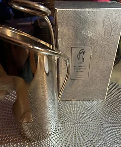Vintage Silver Plated Wine Liquor Bottle Holder Pourer Server Rare - Picture 1 of 9