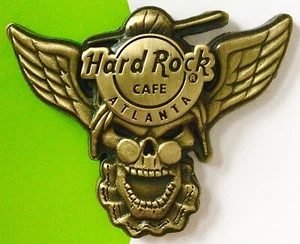 2007 HARD ROCK CAFE ATLANTA 3D BRONZE WING SKULL SERIES GRANNY LE PIN - Picture 1 of 1