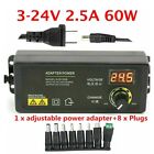 Easy To Install Adjustable Power Supply Adapter For 3 To 24V Ac/Dc Devices