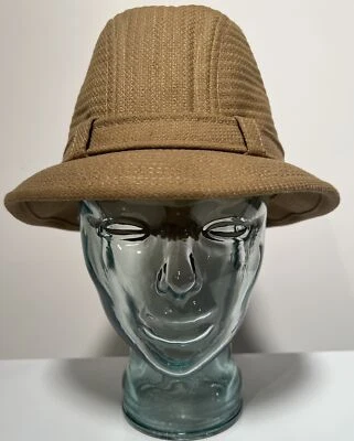 Vintage Dobbs Fifth Avenue New York Wool Beige Size 7 1/2 Trilby Hat - Image 1 of 4