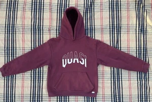 Quasi Arc Hooded Sweatshirt Burgundy Size Large Mens - Picture 1 of 8
