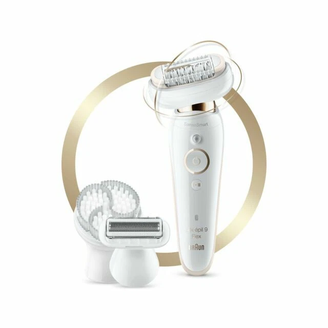 Braun Silk-épil 9 Flex Cordless Epilator - Gold/White